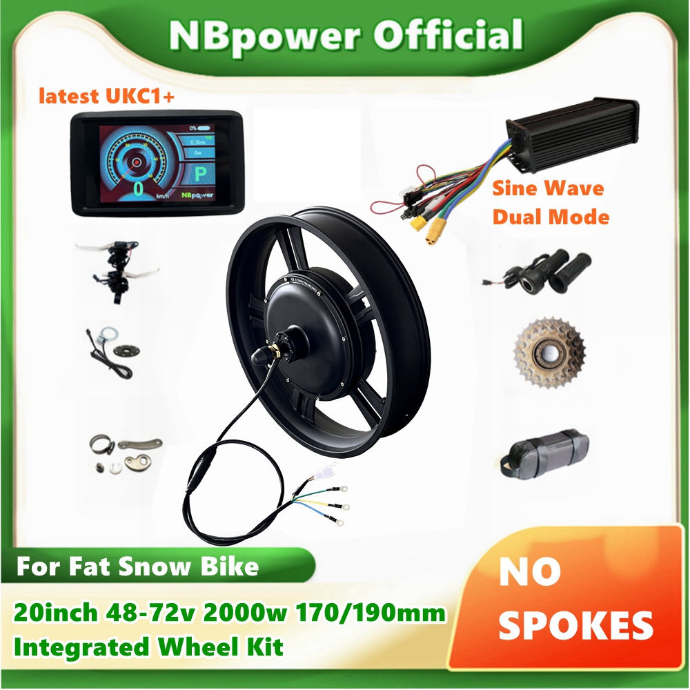 72V 5000W Hub Motor Kit - NBP 20 inç 48-72v 2000W 170/190mm