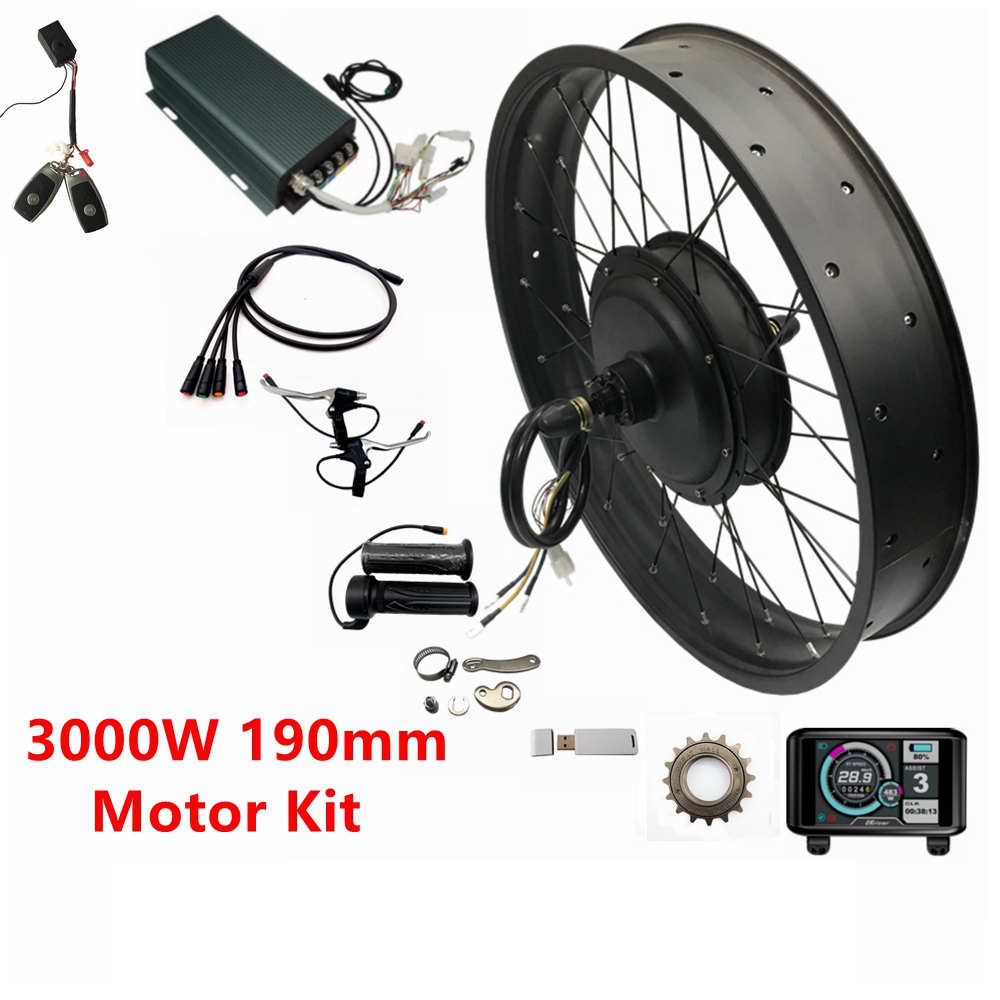 Ebike Conversion Kit 72V 3000W - NBP 20/24/26x4.0 48-72V 3000W 170mm/190mm Şişman