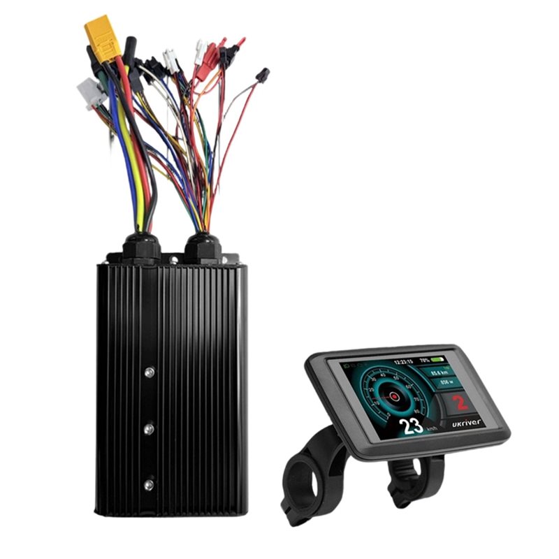 Sine Wave Controller 48V 72V 80A - HOES-UKC1+ LCD Ekranlı Ölçüm Cihazı +