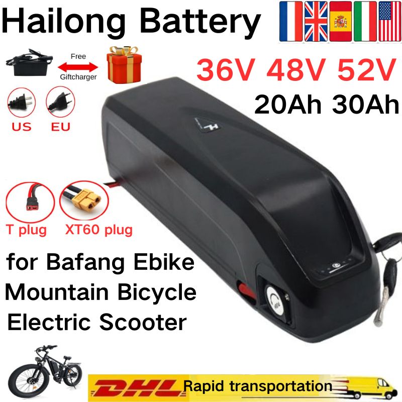 Ebike Battery 48V 20Ah Hailong - Hailong Batarya 36V 48V 52V 30Ah