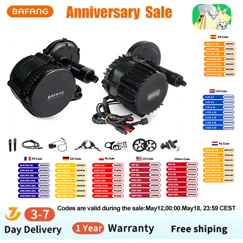 Bafang Bbshd 1000W Conversion Kit - Bafang BBSHD 1000W 48V 68mm Orta