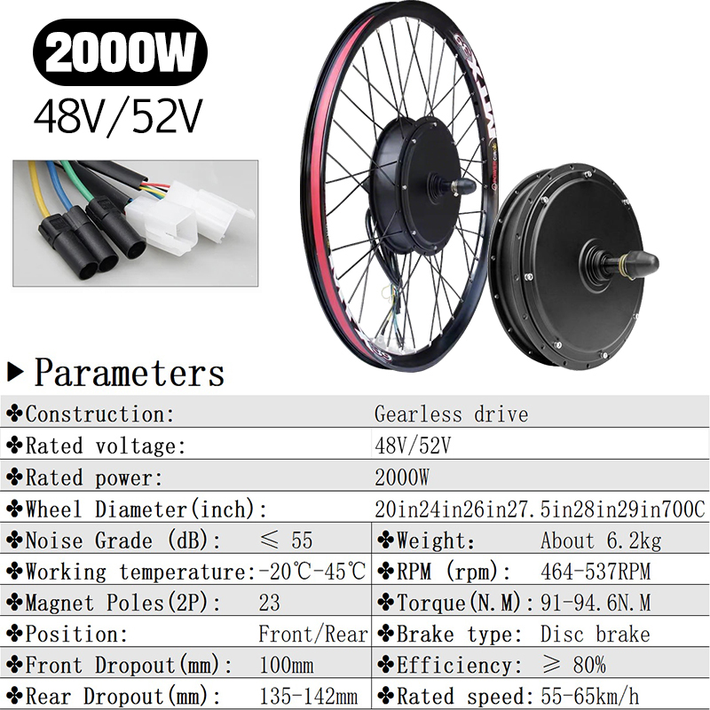 72V 5000W E-Bisiklet Dönüşüm K - Ebike Conversion Kit 72V 3000W incelemesi ve fiyatı