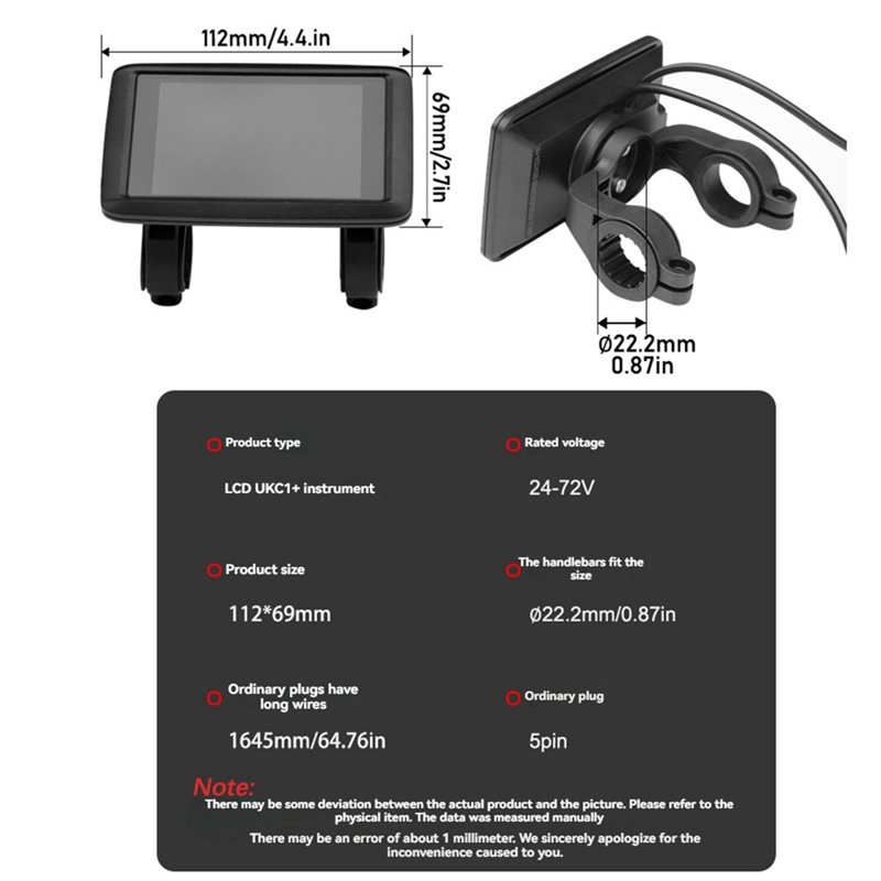 HOES-UKC1+ LCD Ekranlı Ölçüm C - Sine Wave Controller 48V 72V 80A incelemesi ve fiyatı
