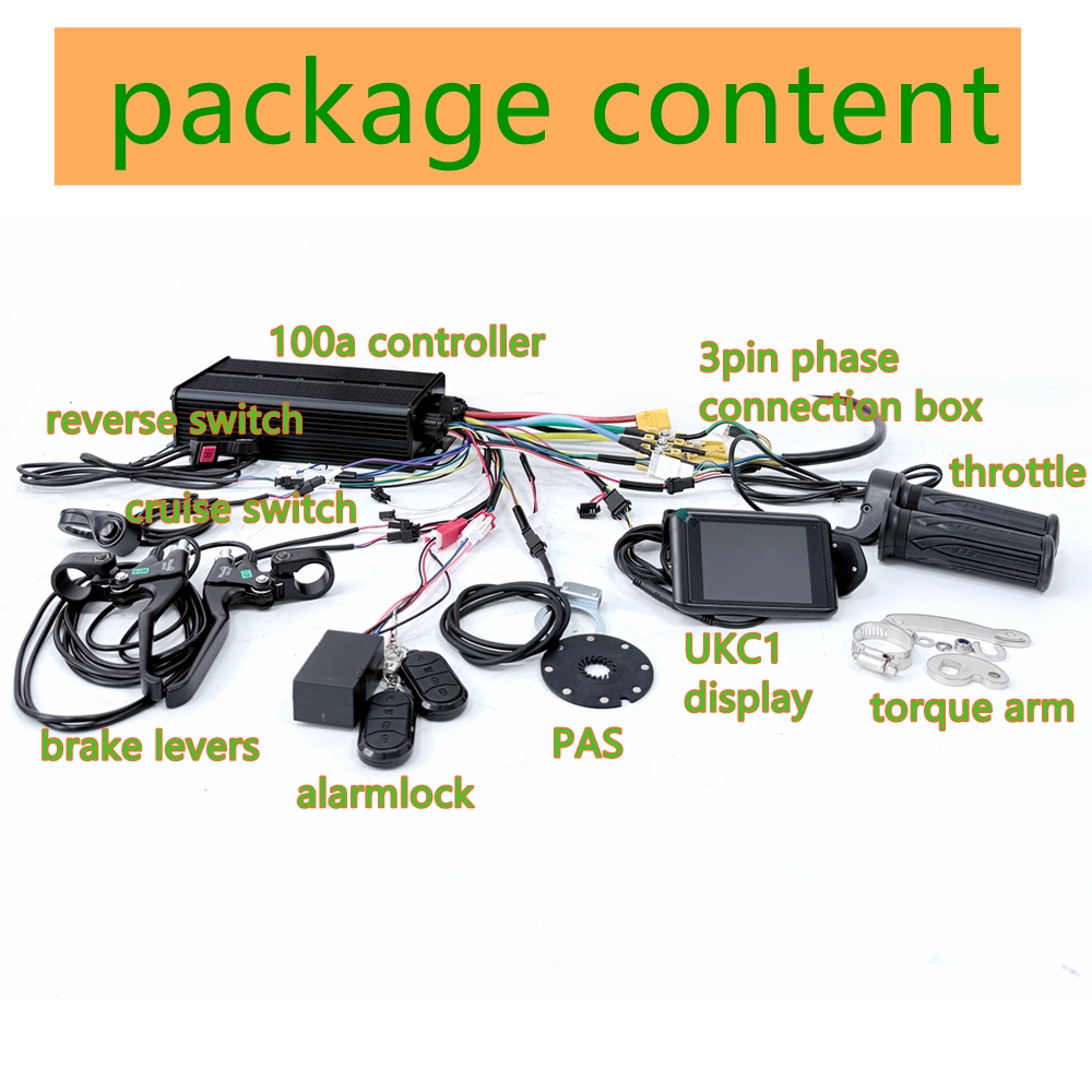 NBpower 170/190mm Dropout 48-7 - Ebike Conversion Kit 72V 3000W incelemesi ve fiyatı