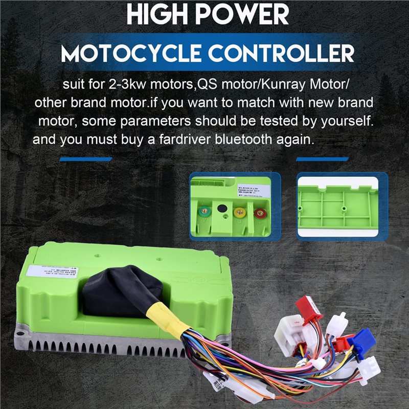 Fardriver 48V-72V 80A 3KW Sinü - Sine Wave Controller 48V 72V 80A incelemesi ve fiyatı